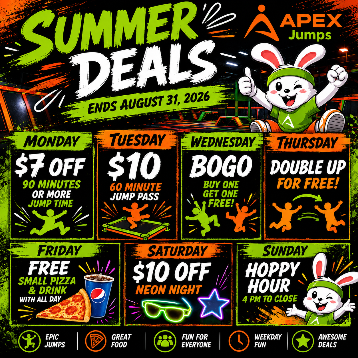 Promotions – Apex Jumps | Dublin-OH