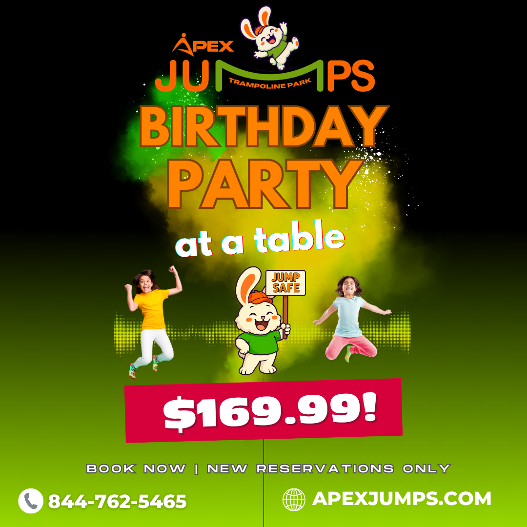 Party at a table for $169.99